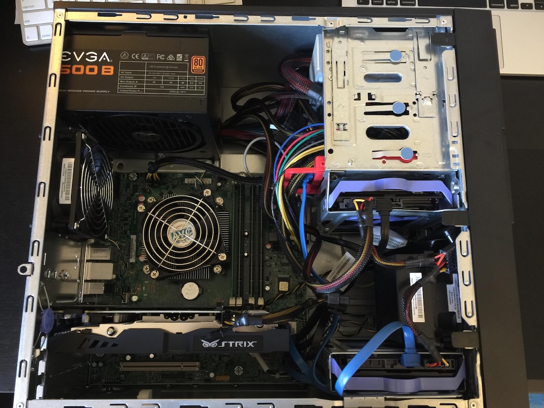 Asus GTX 960 GPU installed